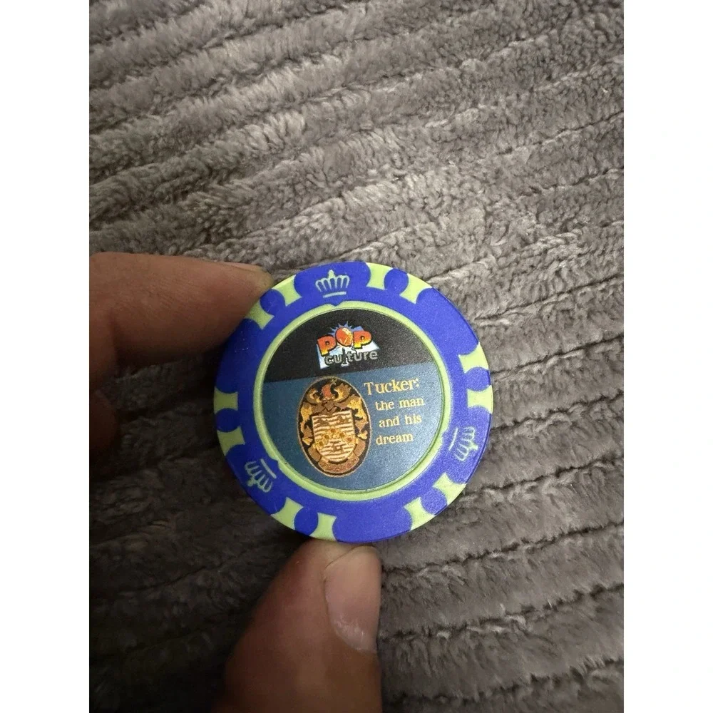 poker chip from Johnny Lightning diecast cars